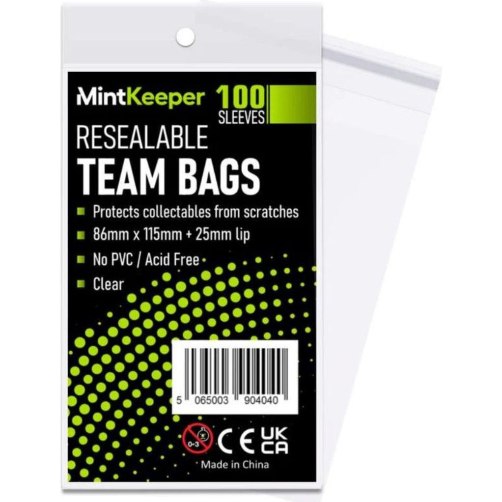 MintKeeper - Resealable Team Bags - Pack of 100